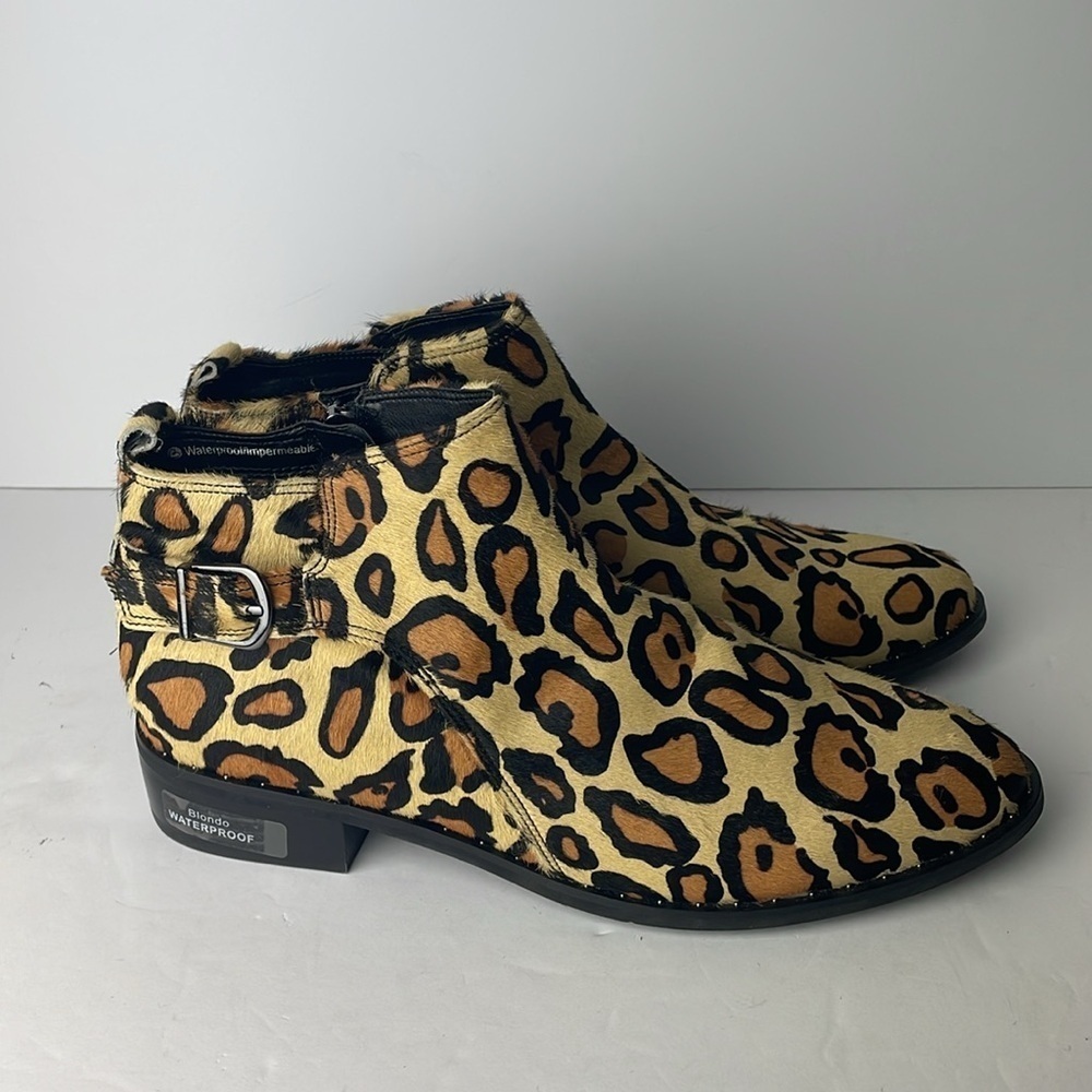 NEW Blondo Tami Leopard Ankle Boots 10